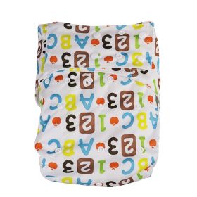 Adult Snap Button Cloth Diapers Printed Washable Breathable Care Products (Option: A55)